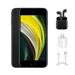 Refurbished Apple iPhone SE (2nd Gen) (Unlocked) A2275 Acceptable Condition with Wireless Earbuds & 1 Year Warranty