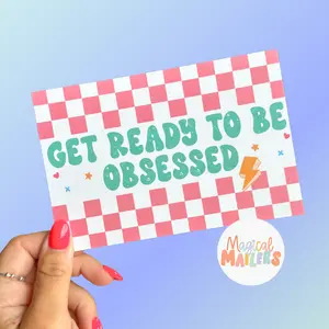 Pink/Teal Obsessed Insert Card Pink/Teal Obsessed Insert Card