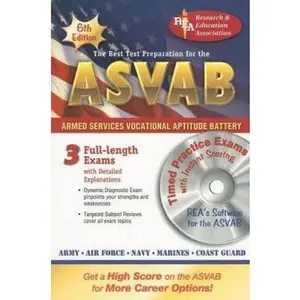 USED-ASVAB w/CD (REA)-The Best Test Prep (Military (ASVAB) Test Preparation) by Editors of REA (Paperback)