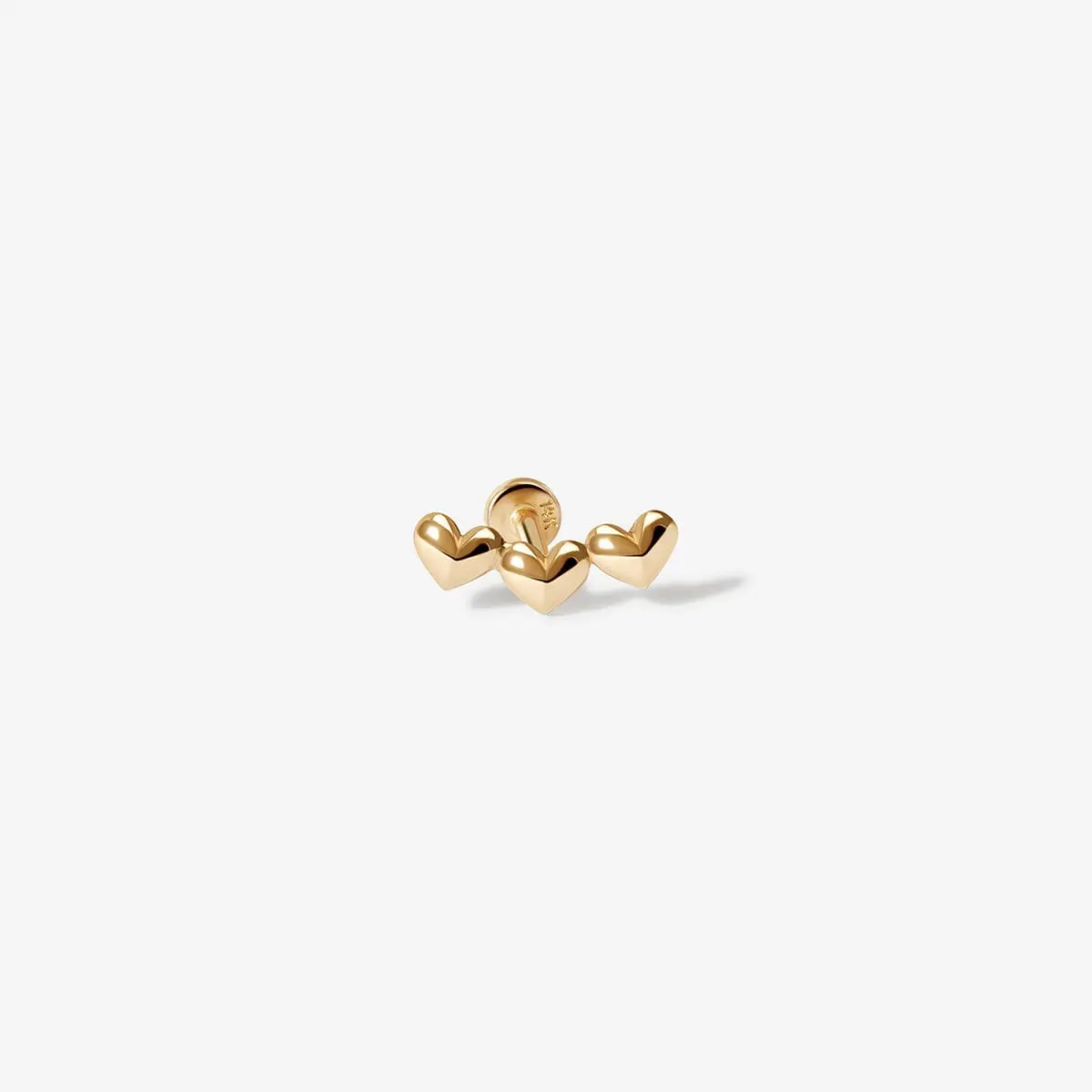 Allen triple micro heart piercing