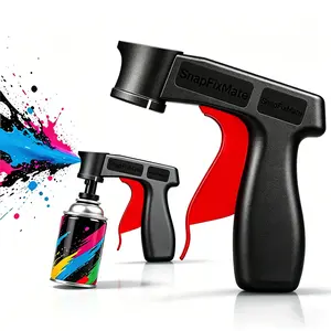 Portable Spray Can Trigger Handle with Full-Hand Grip – Reusable Aerosol Spray Paint Gun Attachment for Spray Cans, Easy-Control Automotive Paint Sprayer Handle for Car Body Repair, Graffiti, DIY Painting & Home Projects
