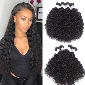 Beautyforever  Long Water Wave 4 Bundles Unprocessed Virgin Best Indian Human Hair Wavy