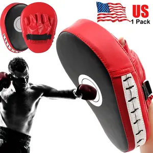 Adjustable Strap Curved Boxing Hand Target – 5-Finger EVA&PU Leather, Durable Training Baffle for Martial Arts Practice