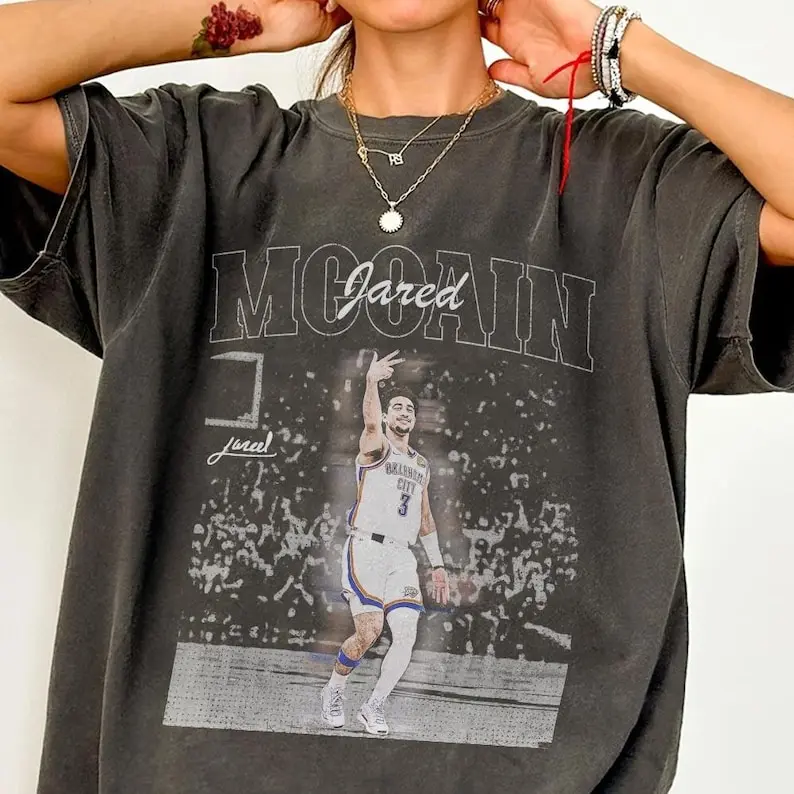 Jared McCain Basketball Vintage Comfort Colors Shirt, Basketball Gift Fans