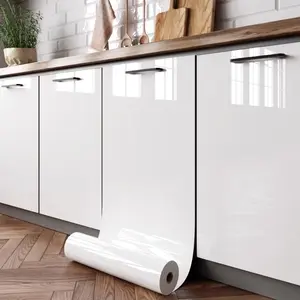 Solid Color Kitchen Countertop Sticker, 1 Roll Self-adhesive Waterproof & Anti-fouling Wall Sticker, Wall Decor for Home Kitchen Living Room, Self Adhesive Wallpaper