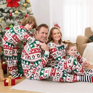 PATPAT Christmas Family Matching Pajama Sets Includes Christmas Socks - Perfect for Family Photos & Holiday Celebrations