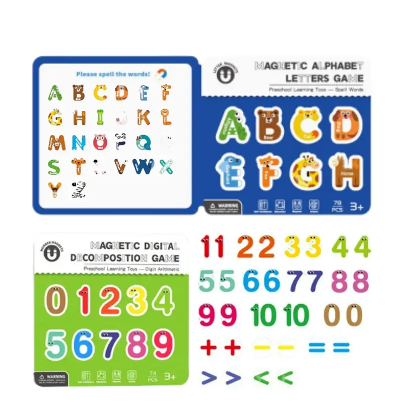 Fun learning toys, Alphabet Learning Toy Magnets, Magnets for Learning Letters, Numbers Learning Magnet with Colorful and Engaging for Spelling Practice, Math, and Holiday Activities educational tool