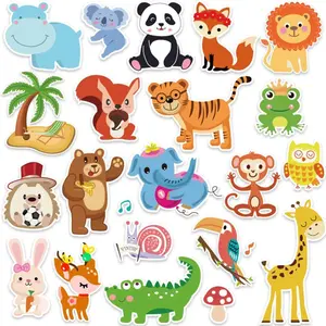 Window Clings Stickers for Window Gel Clings Decals Thick Gel Clings Toddlers and Adults Classroom Home Nursery Airplane Birthday Party Supplies Jungle Animals