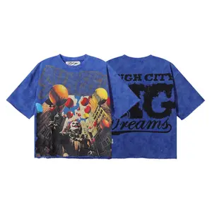 Vintage Washed Heavyweight BKYS T-Shirt, Bling Rhinestone & Hot Stamping Glitter Skull Graphic, Retro Y2K Hip Hop Rock Streetwear, Unisex Loose Cotton Casual Short Sleeve Tee for Men Women