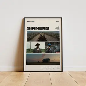 Sinners Poster, Wall Art Decor for Room, Aesthetic Home Decoration, Modern Trendy Design, Gift Idea
