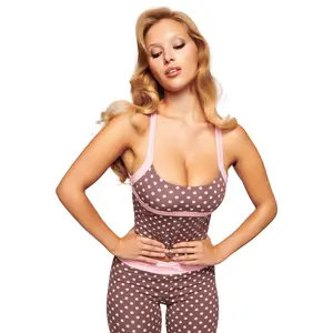 BLARE HALTER STRAP TOP - PINK CHOCOLATE