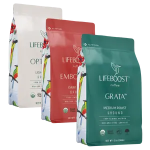 Combo Pack Beans-Light, Medium, & Dark Roast Organic coffee