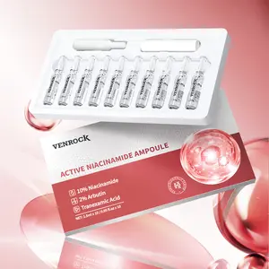 Late night skin rescue ampoule essence Alpha-Arbutin blended, lock long-lasting moisture, soothe redness for daily facial routine