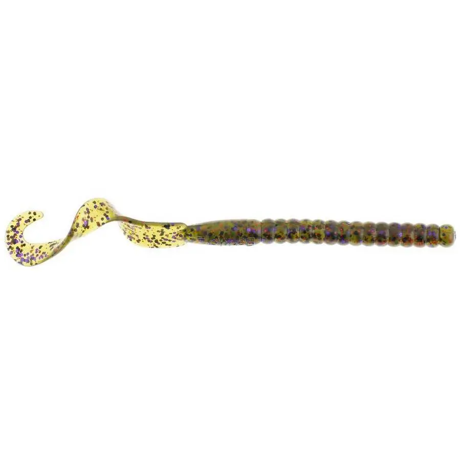 Berkley PowerBait 10-in Ribbontail Power Worms, 8-Pack Soft Plastic Fishing Lures for Bass - Natural Swim Action, Irresistible to Fish, Convenient Alternative for Lakes/Rivers