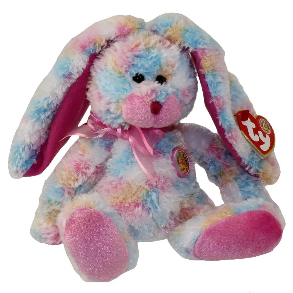 TY Beanie Baby - FRITTERS the Bunny (BBOM March 2005) (7.5 inch) (2005) - MWMTs