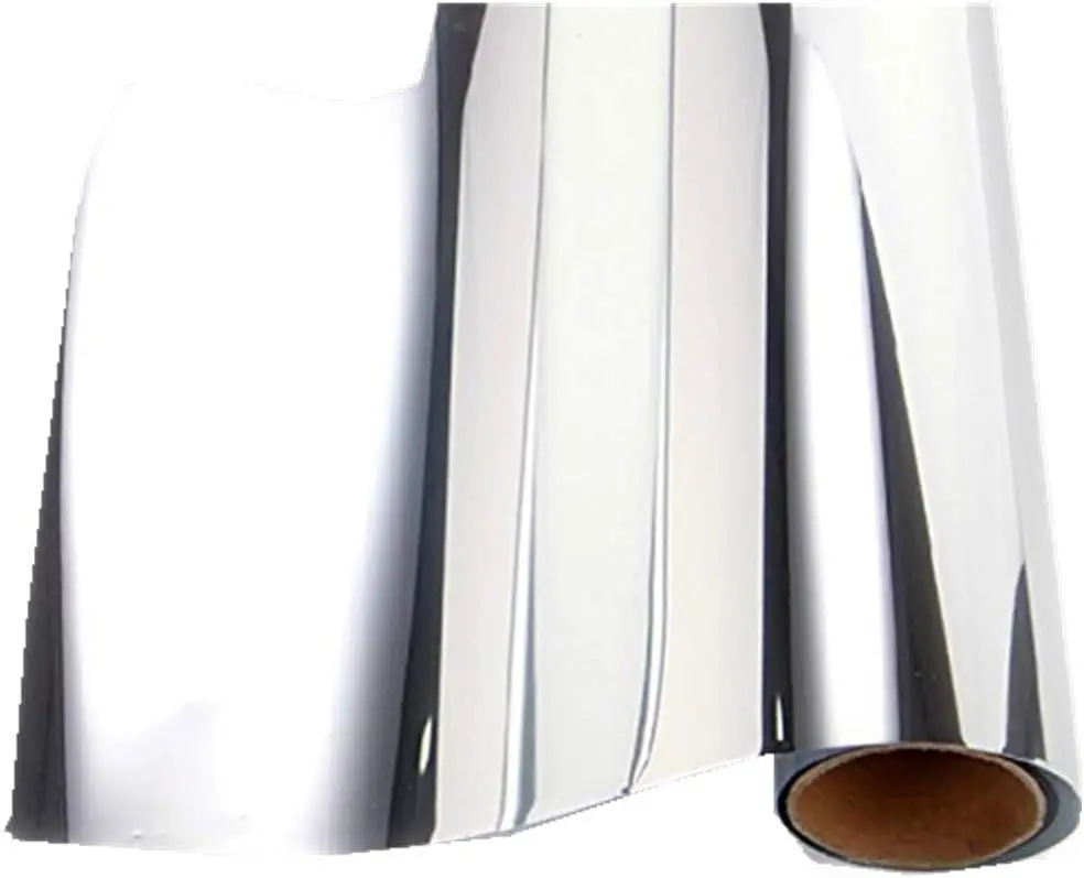 Self-Adhesive Reflective Chrome Vinyl Wrap Sticker Decal Film Sheet 12inch by 60inch Self-Adhesive Reflective Chrome Vinyl Wrap Sticker Decal Film Sheet 12inch by 60inch