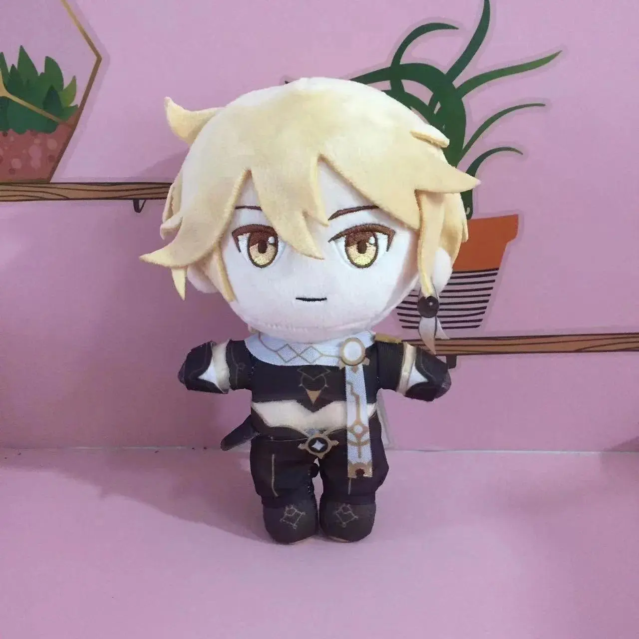 Game Traveler Aether Cosplay Plush Doll Toy Genshin Impact Game Cute Soft Stuffed Gift 20cm