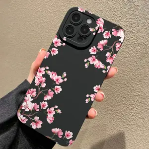 Sweet Sakura Phone Case, Anti-Drop Wear-Resistant Fashion Durable Cover, Fits Multiple Models Including iPhone 11/12/13/14/15 Series