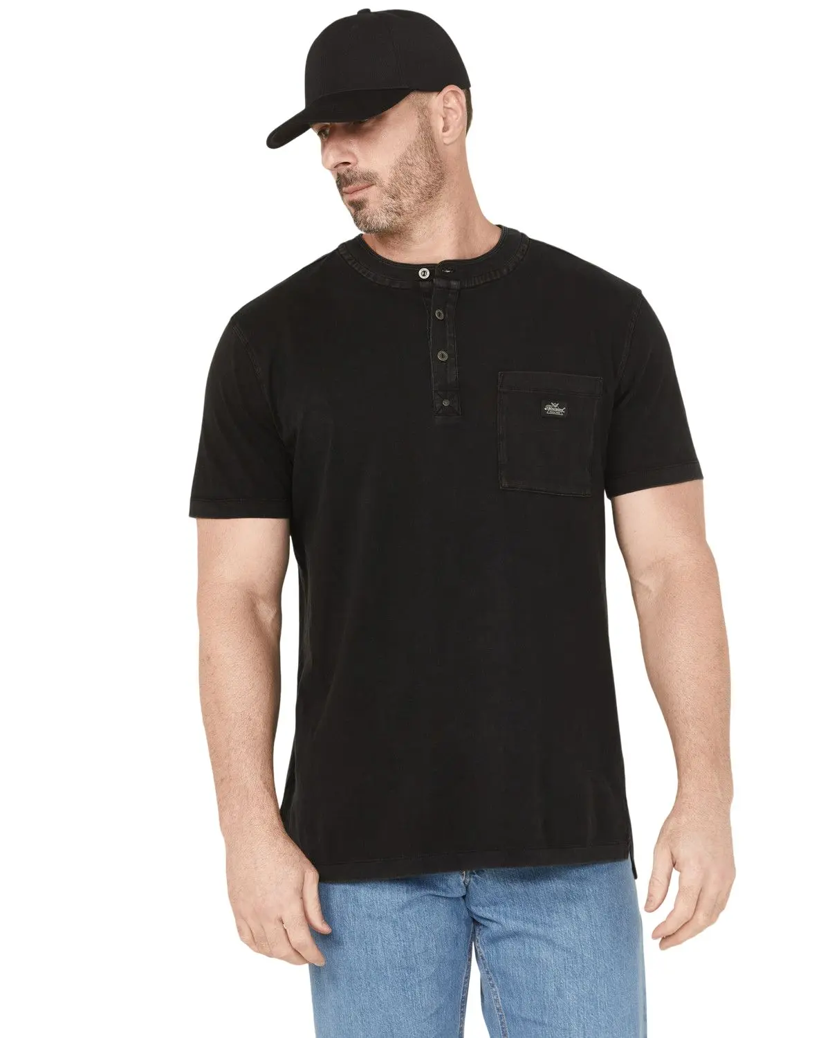 Thorogood Men's Men'S Vintage Wash Short Sleeve Pocket Work T-Shirt - Tg206130-Blk