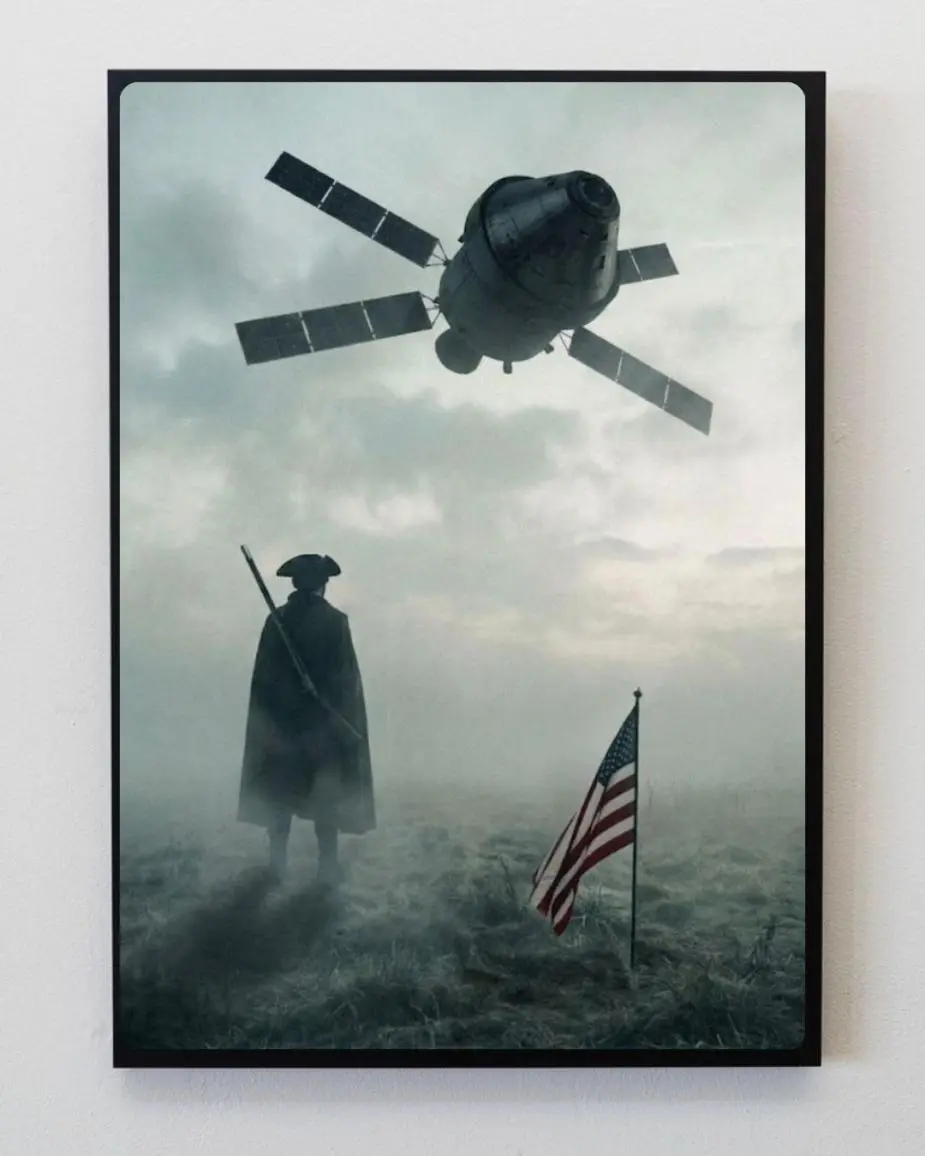 Freedom America Artemis II Poster, USA Orion Wall Art, America Flag Poster, America 250 Home Decor