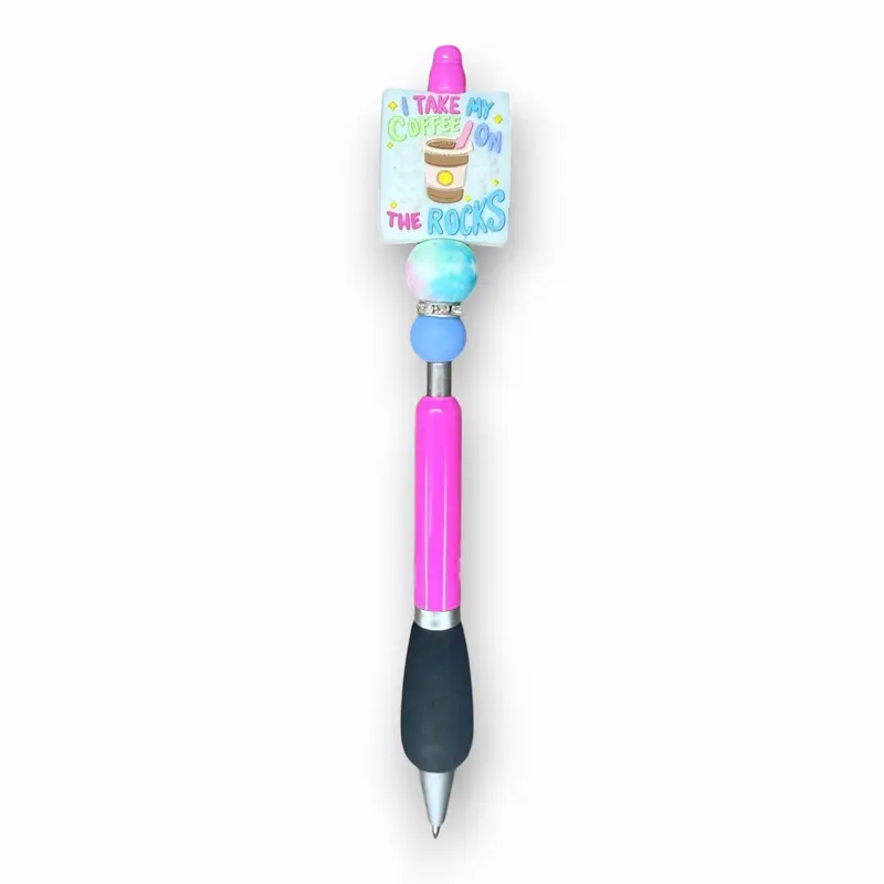 I Take My Coffee on the Rocks—Refillable Pen