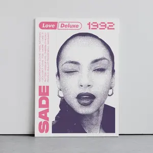 Sade Adu Poster, Music Wall Art, Band Cover Graphic, Soul Music Poster, R&B Poster