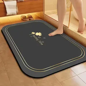 Bathroom Non-Slip Water-Absorbent Floor Mats Quick-Drying Comfortable, Mildew-Resistant and Easy To Clean Home Essentials