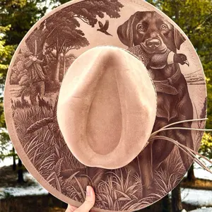 Lab Pheasant Hunting Fedora Hat