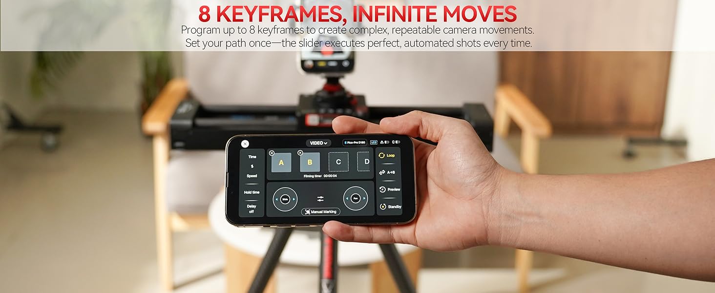 IFOOTAGE Pico Pro Motorized Slider Phone Gimbal Stabilizer, 15.7'' 2-Axis Phone Gimbal Portable Stabilizer fo iPhone/Android/ Insta360 Action Cams/DJI Pocket 3/4, Payload 3.3lb, Smartphone, Accessories, Camera Rig Stabilizers & Supports