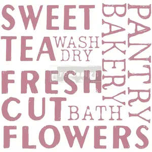 Redesign With Prima Decor Stamp - Sweet Tea - 12x12 (9 pcs) photopolymer 655350652616