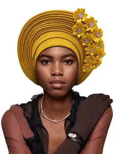 Traditional African Wedding Hat, Layered Patch Design, Perfect for Daily Use, Weddings, Tea Parties, Mother's Day Gift
