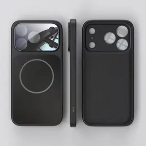 New Magnetic Matte Protective Phone Case Cover Compatible with iPhone 17/17 Pro Max/16 Pro/15/14/13 Full-Body Lens Protection Fashionable, Lightweight, and Comfortable Grip Full-Body Protection Sleek Design Minimalist Style Smooth Texture Shockproof Case