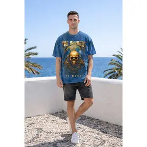 The Seekers Skull Graphic T-Shirt – Acid Washed Streetwear | REBEL BRAND