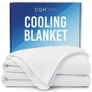 CGK | FrostBite Blanket - Cooling Blanket for Hot Sleepers - Summer Comforter with Dual-Sided Cool Tech - Soft, Breathable Cold Blanket for Sleeping