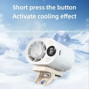 360° Rotatable Clip-On Cooling Fan – Stepless Speed, Hidden Turbine Blades, One-Button Cooling. Clip to Umbrella, Backpack, Bike, Car. Summer Essential!