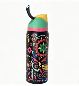 Owala 32 Oz FreeSip Insulated Stainless Steel Water Bottle with Straw, BPA-Free Sports Water Bottle, Portable Travel Tumbler, Trendy Sugar Skull Design tiktokshopspringglowup Retro Cassette Water Tumbler with Straw outdoorfun father day