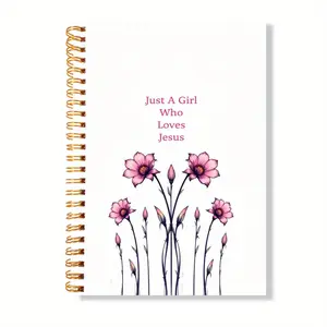 Cute Cartoon Fox Pattern Spiral Notebook, 1 Set Writing Work College Notebook, Motivational Positive Journal Notebooks for Students