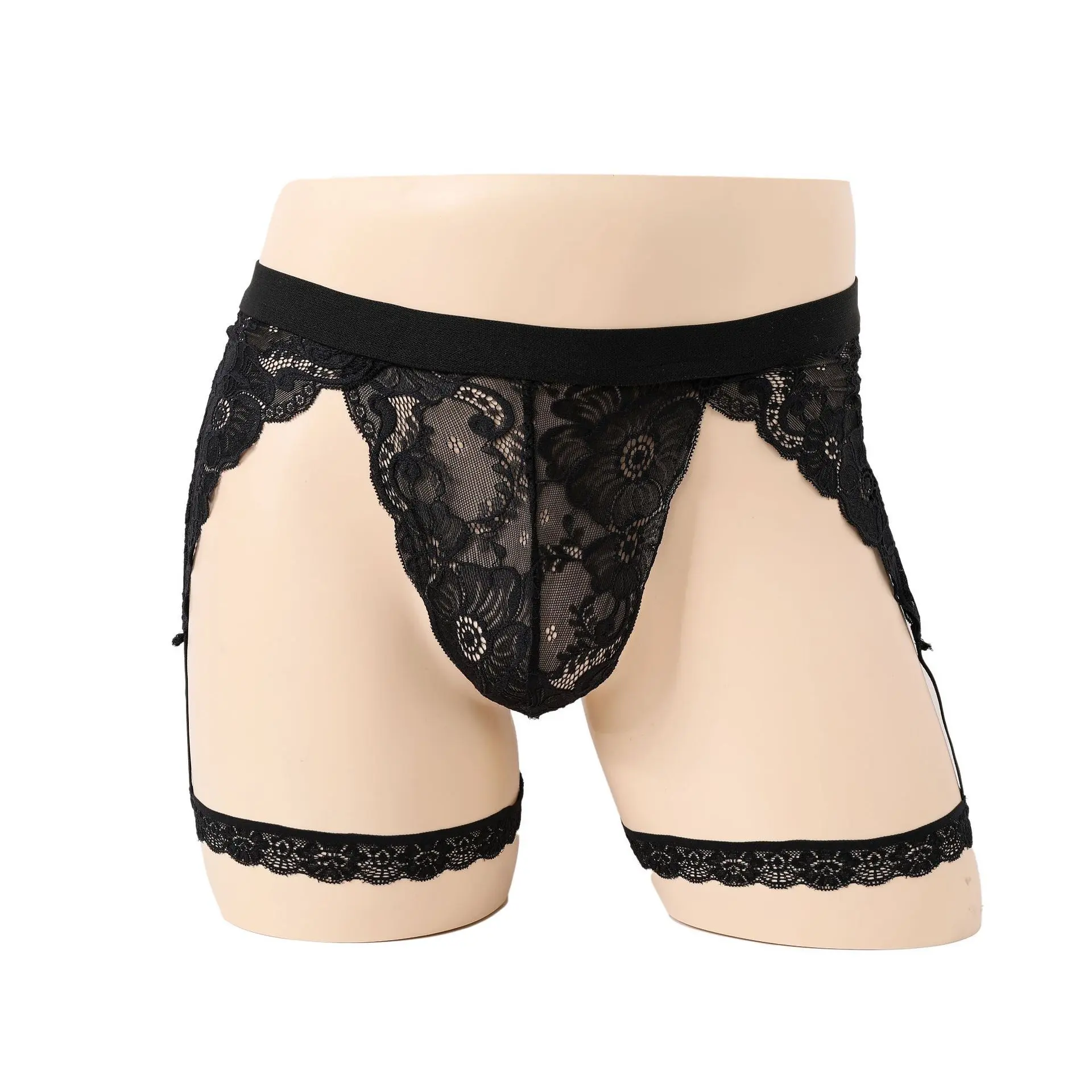 Men’s Lace Jockstrap G-String, Menswear Underwear with Elastic Comfort for Everyday Confidence, Halloween, Christmas