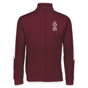 Keep Calm And Think WWJD Christian Sportswear Unisex 2.0 Medalist Jacket