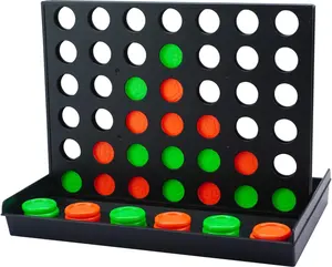 4 in a Row Connect Board Game for Kids - Classic Tabletop Toy for Ages 3 4 5 6 7 8+ Boys Girls - Fun Indoor Family Strategy Toy - Play Party Travel and Gifts for Children Adults