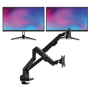 PX246 Wave Black Monitor + Dual Monitor Arm Bundle