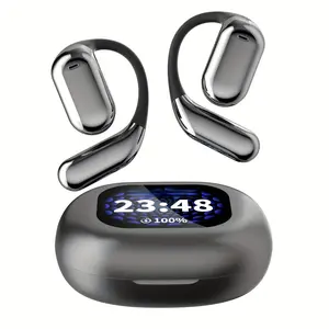 New Wireless Earphones with LCD Display - Touch Control, Full Color Screen for Calls and Music Playback - Perfect for Sports and Entertainment, 5.4D HD Digital Display, Hi-Fi Sound Quality, Low Latency Gaming, Gift for Lovers/Mom/Christmas
