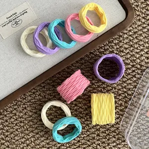 1 PCS High-Quality Hair Tie Macaron Pastel Colors Random Color Surprise