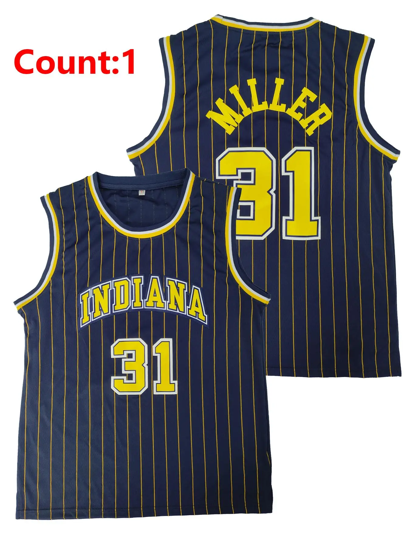31# Vintage Basketball Jersey, Breathable Polyester Fabric, Embroidered Letters and Numbers, Ideal for Training and Casual Wear, Sports Clothing