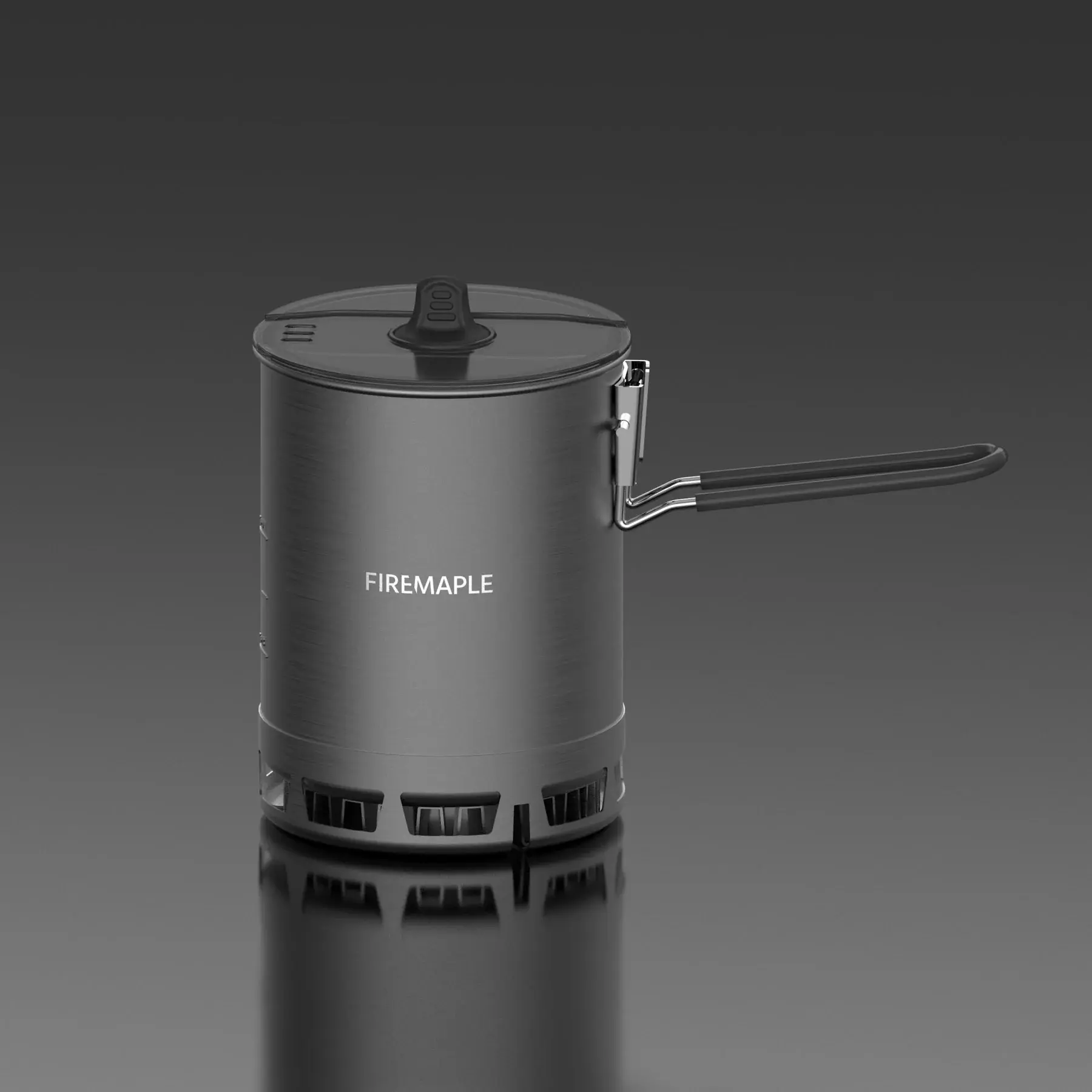 FireMaple Petrel 600ml Ultralight Camp Pot, Compact Aluminum Alloy with Heat Exchanger for Outdoor Portable Stove, Solo Hiking & Camping, Fits G3 Cans, Lightweight Fold