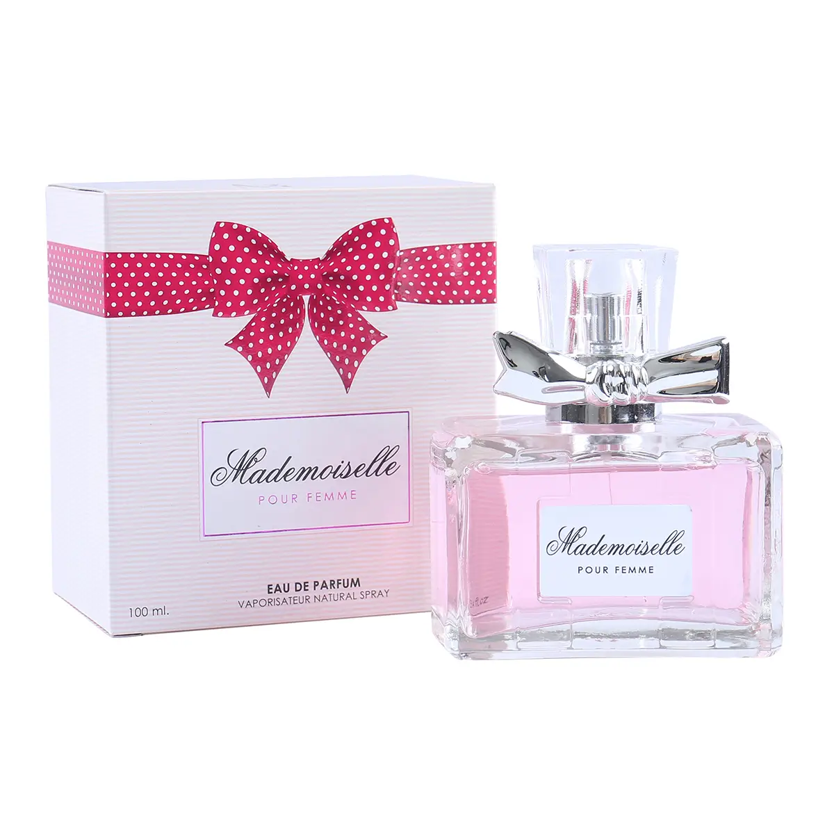 Mademoiselle Pour Femme Eau De Parfum Natural Spray Perfume for Women - 100ml/3.4fl.oz. Elegant Daily Fragrance