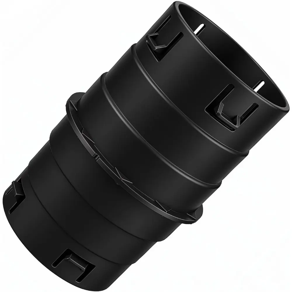 4" Corrugated Pipe to PVC Push-Fit Drain Adapter, Universal Connector for SCH 40 PVC, SDR 35 Pipes