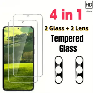 Ultra-Thin and 9H Hardness:Titanium Steel Tempered Glass Screen Protector with 4-Pack for Samsung Galaxy S26/S26 Plus/S26 Ultra/S Series, Smooth Touch, Compatible with Fingerprint Sensor, Full Coverage, Shock Resistan...
