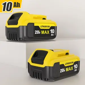 10Ah Lithium Battery Pack Compatible with DeVValt 20V Tools, Replacement for DCB200/ DCB204/ DCB180/ DCB182 and More