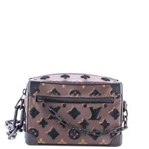 Pre-owned Louis Vuitton material Messenger Bags Soft Trunk Bag Monogram Tuffetage Canvas Mini by Rebag